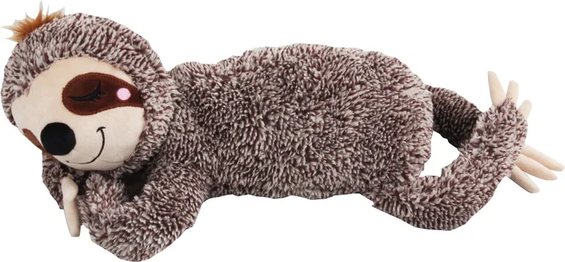 Oh My Sloth - Hondenspeelgoed – Hondenknuffel met Pieper – Zachte Knuffel – Piepspeelgoed - Luiaard by Pawise in Brown – product photo