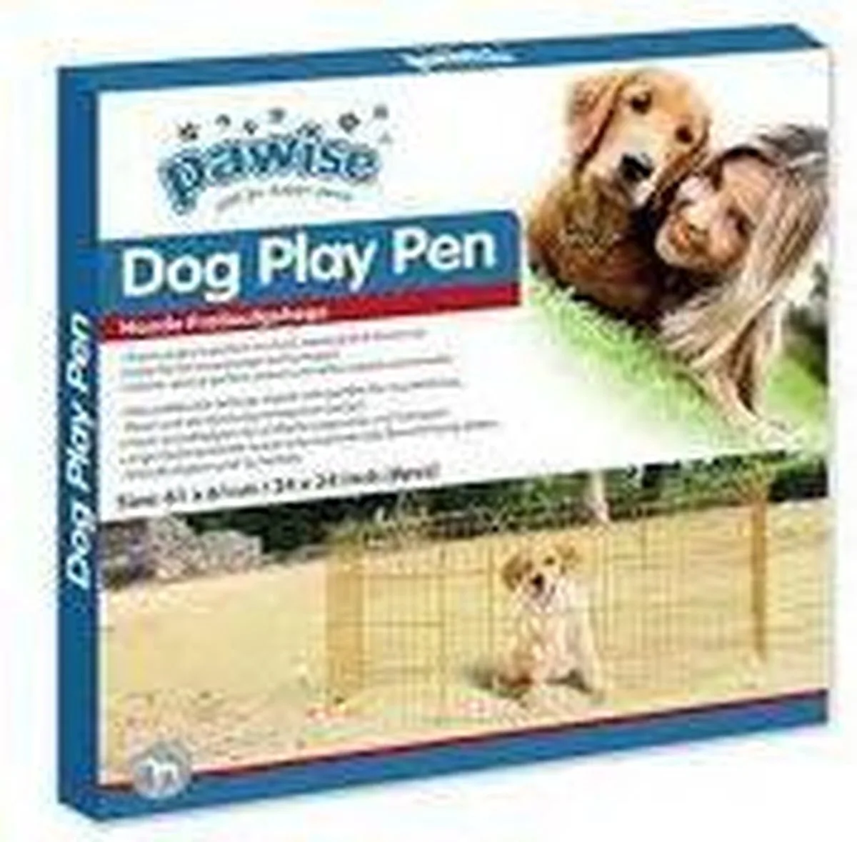 Play Pen Puppyren Small 60 x 60 cm von Pawise in Gold – Produktfoto