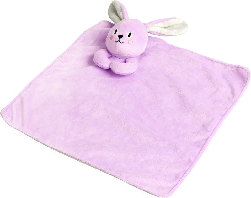 Puppy Hondenknuffel – Hondenspeelgoed met Pieper – Deken met Zachte Knuffel - 2 in 1 - Piepspeelgoed by Pawise in Mint of paars – product photo