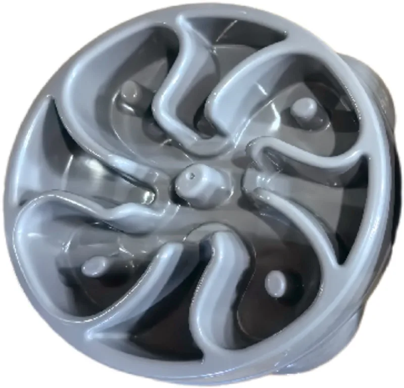 Slow Feeder Flower - Hondenvoerbak - Ø22x5 cm de Pawise en Gris – photo produit