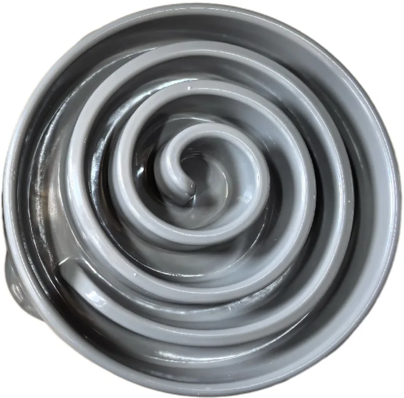 Slow Feeder Swirl - Hondenvoerbak - Ø30x5 cm de Pawise en Gris – photo produit
