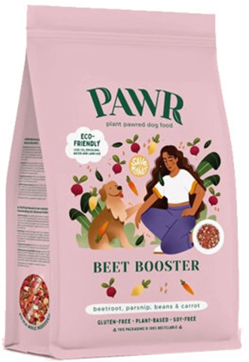 Beet Booster Plantaardig Hondenvoer - 3x 750 gr van PAWR – productfoto