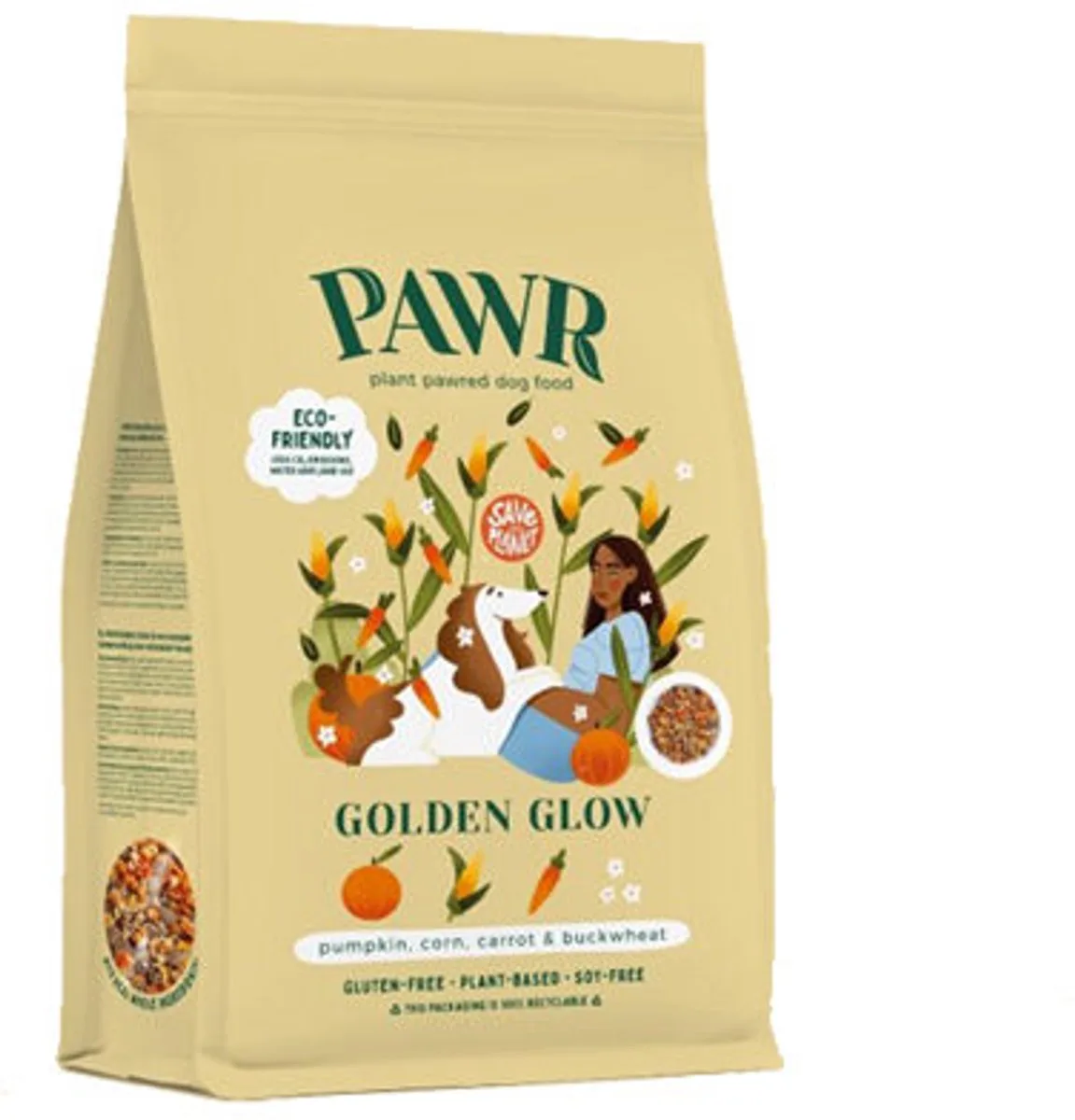 Golden Glow Plantaardig Hondenvoer - 3x 750 gram van PAWR – productfoto