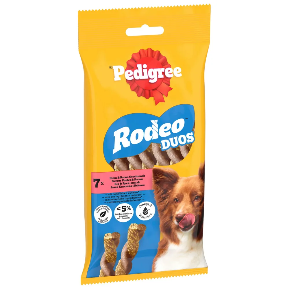 10x 7st Pedigree Rodeo Duos Kip en Spek Hondensnacks by Pedigree – product photo