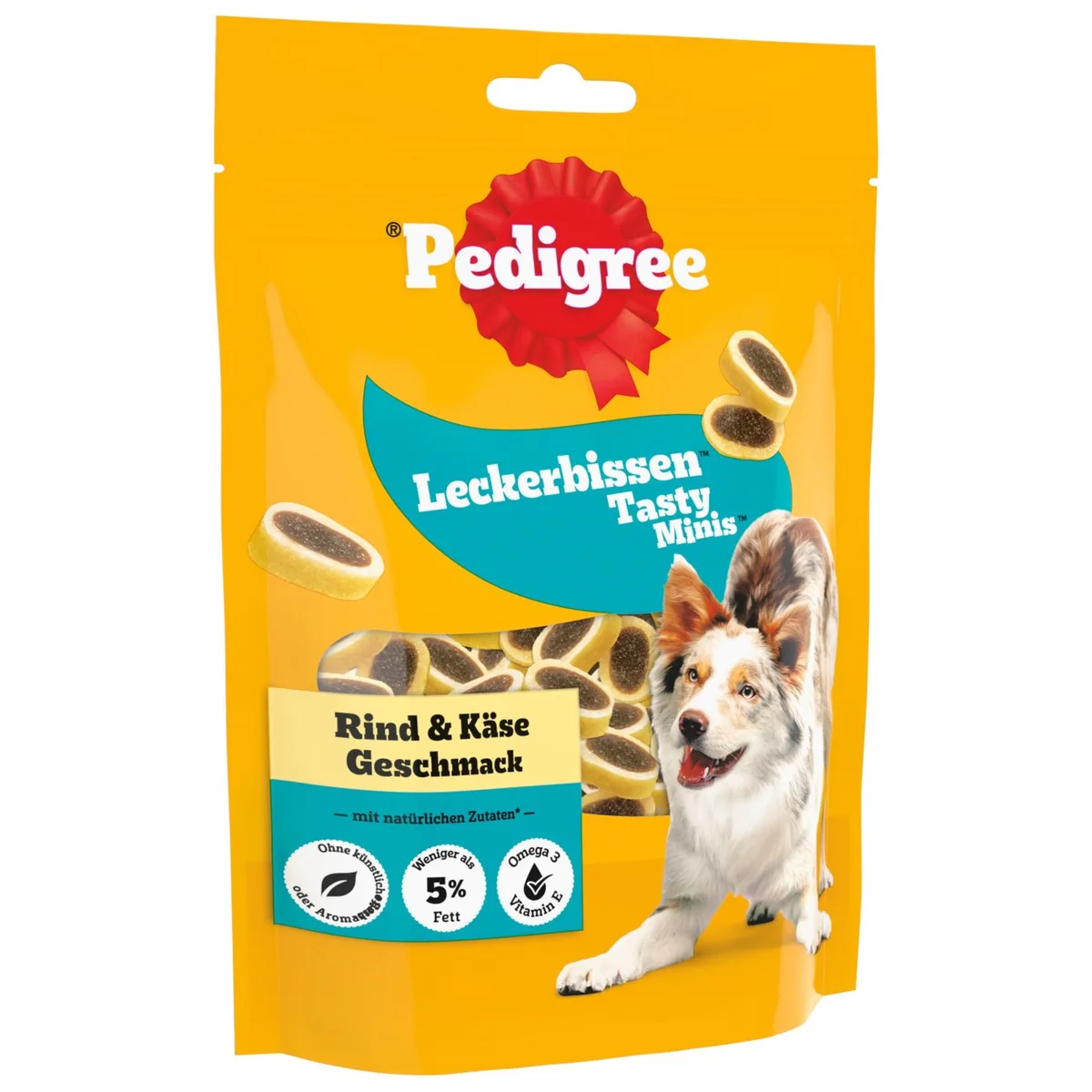 130g Tasty Mini's Chewy Cubes Kip & Eend Pedigree Hondensnacks van Pedigree – productfoto