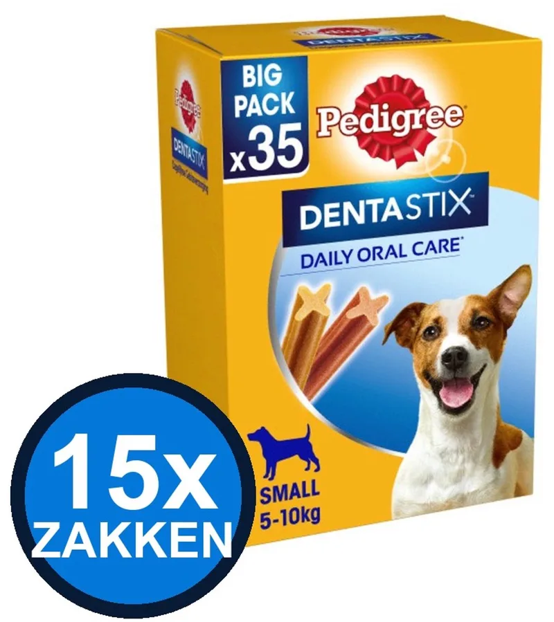 15x Pedigree - Dentastix Mini Multipack 35-pack - Hondensnacks - 550 g fra Pedigree – produktbillede
