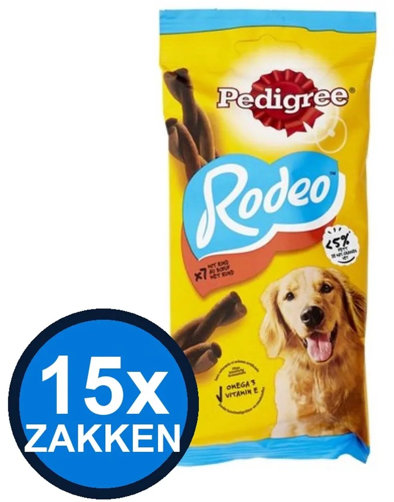 15x Pedigree - Rodeo Rund - Hondensnacks - 123 g by Pedigree – product photo
