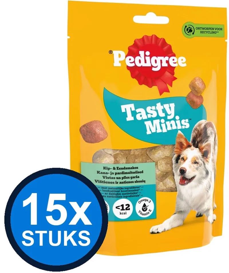 15x Pedigree - Tasty Minis Chewy Cubes - Hondensnacks - 130 g by Pedigree – product photo