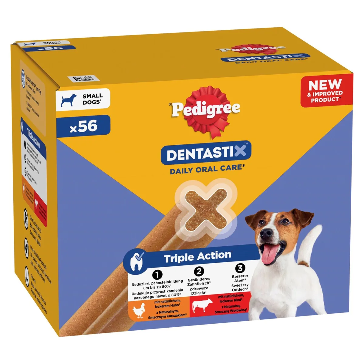 168x voor kleine honden (5-10kg) Pedigree Dentastix Dagelijkse Tandverzorging/Fresh Hondensnack by Pedigree – product photo