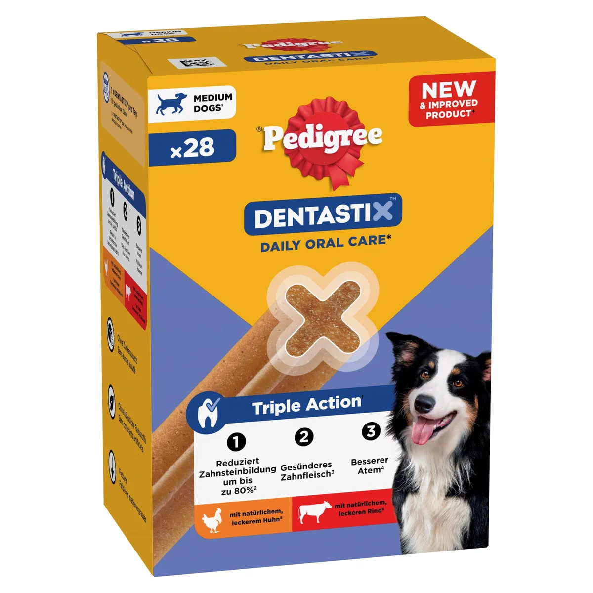 28 Stuks Voor Middelgrote Honden (10-25kg) Pedigree Dentastix van Pedigree – productfoto