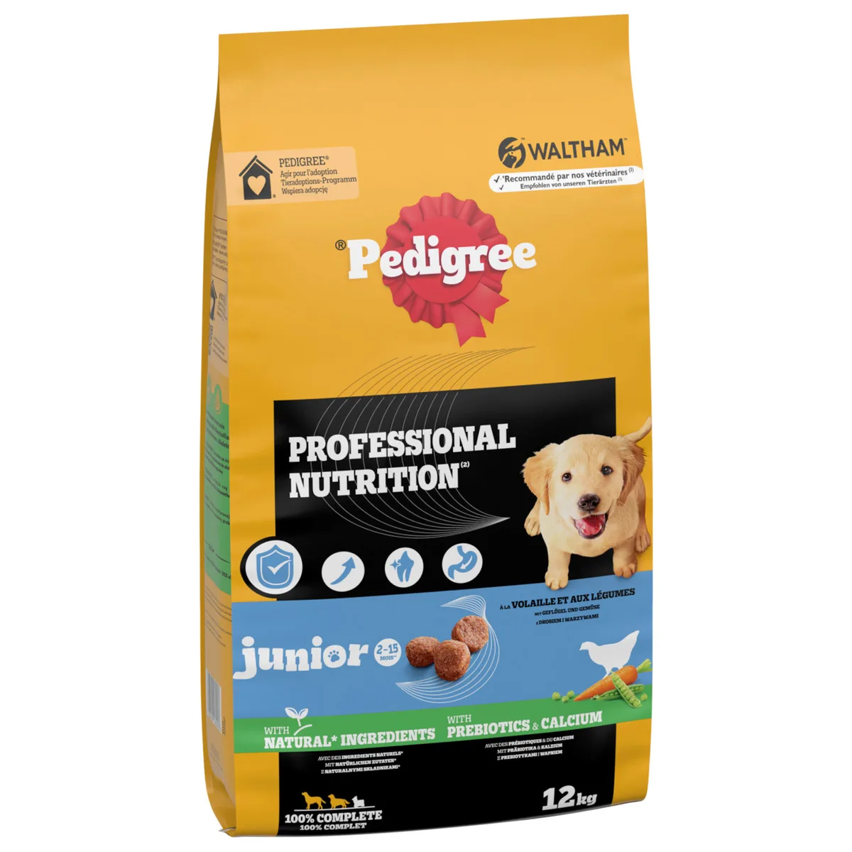 2x 12kg Pedigree Professional Nutrition Junior met Gevogelte & Groente hondenvoer droog by Pedigree – product photo