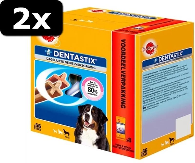 2x PED DENTASTIX MAXI 56-PACK von Pedigree – Produktfoto