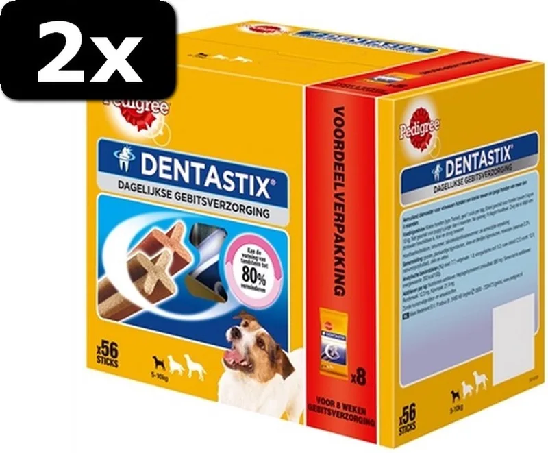 2x PED DENTASTIX MINI 56-PACK från Pedigree – produktbild