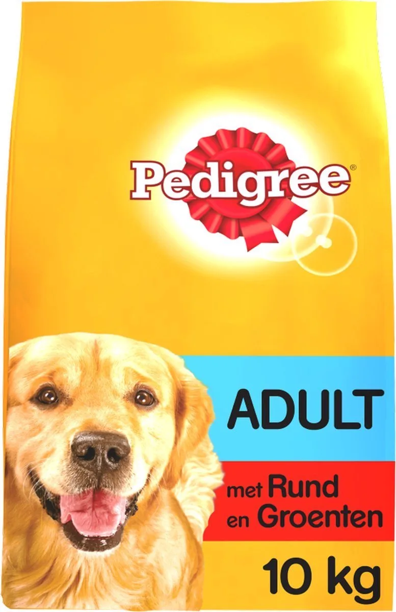 2x Pedigree - Adult - Droogvoer Hondenbrokken - Rund - 10kg fra Pedigree – produktbillede
