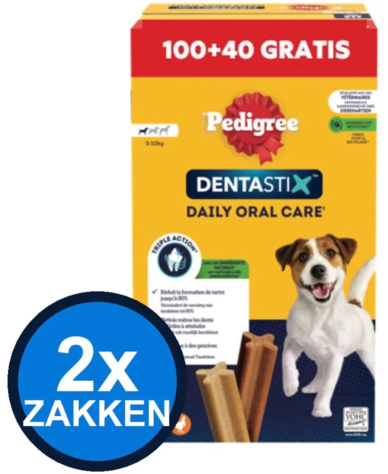 2x Pedigree - Dentastix Mini 100+40 - Hondensnacks - 2,2 kg von Pedigree – Produktfoto