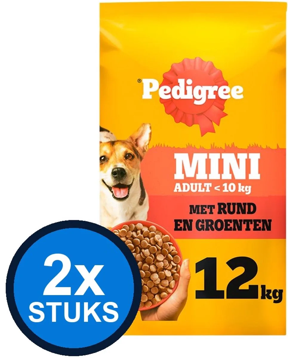 2x Pedigree - Droog adult mini rund 12kg by Pedigree – product photo