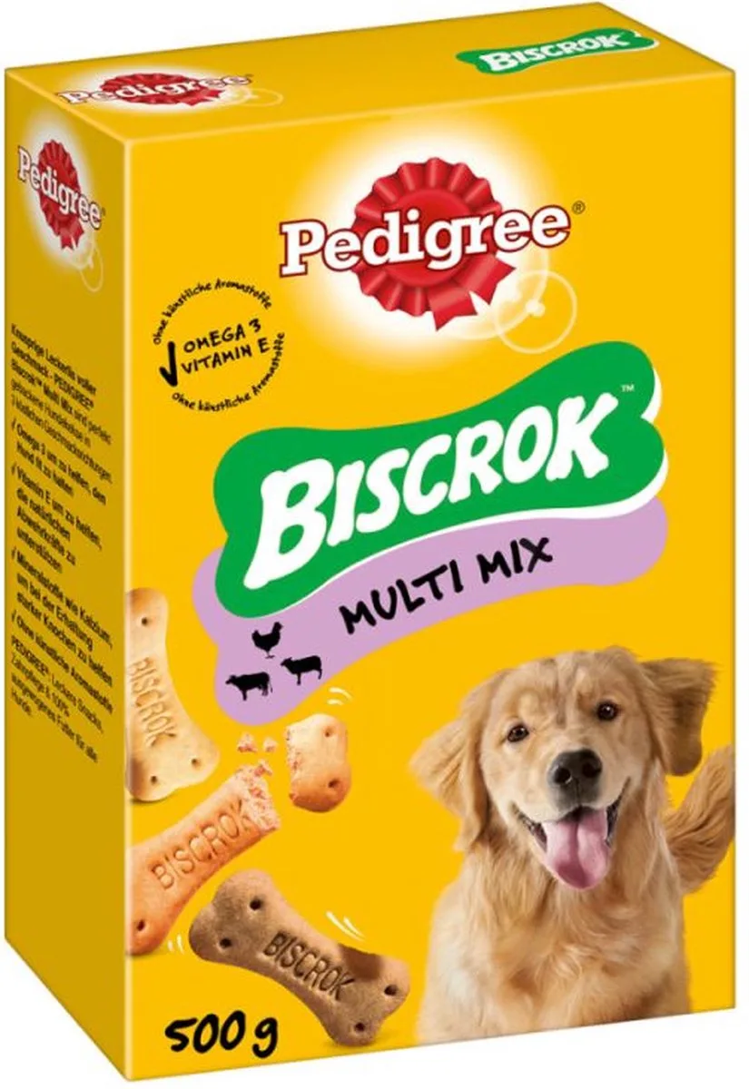 4x Pedigree - Multi-biscrok Original - 500g van Pedigree – productfoto