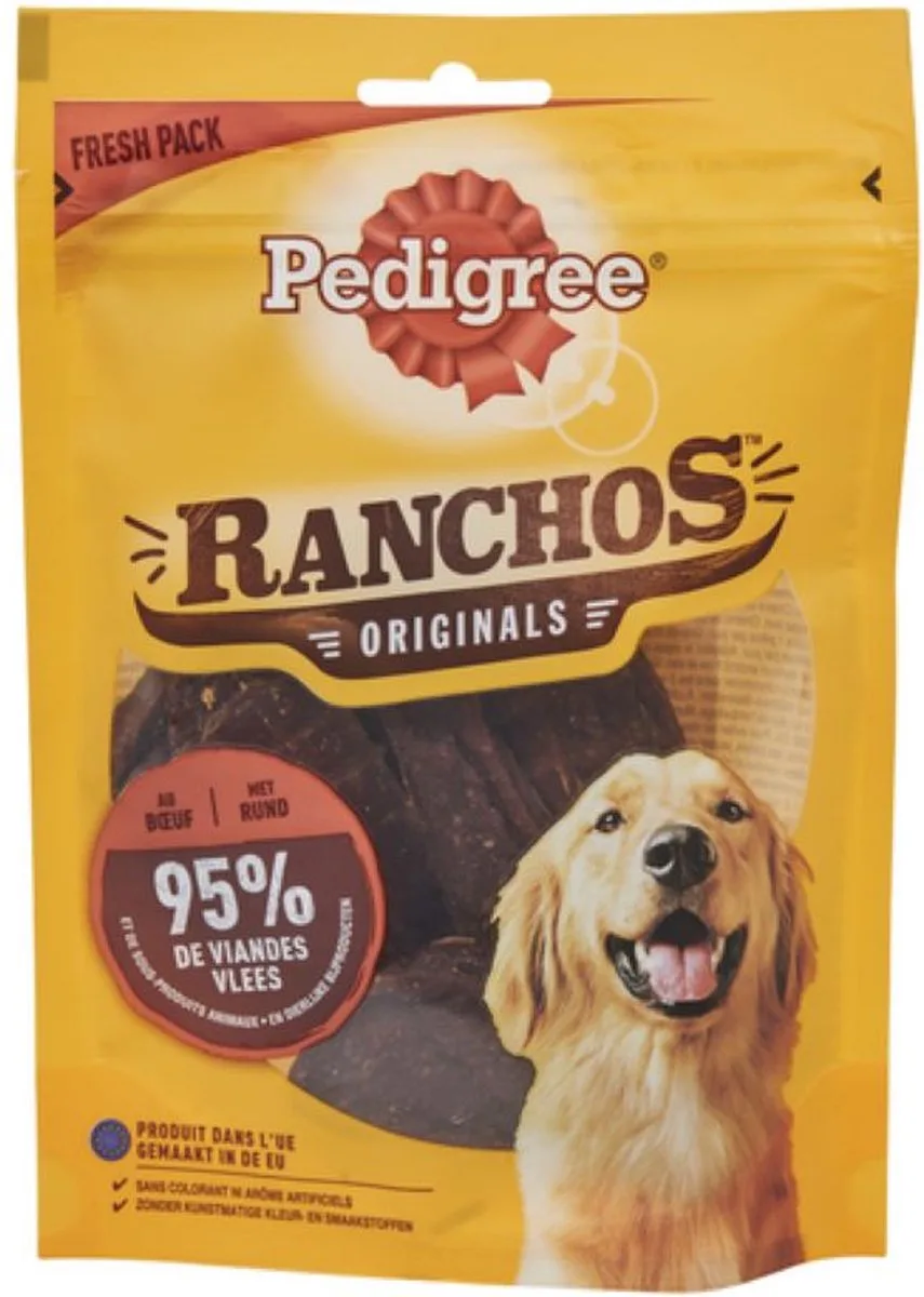 4x - Pedigree - Ranchos Originals met Rund - 70g by Pedigree – product photo