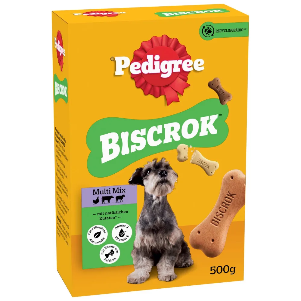 500g Biscrok in 3 Heerlijke Smaken Pedigree Hondensnacks de Pedigree – photo produit