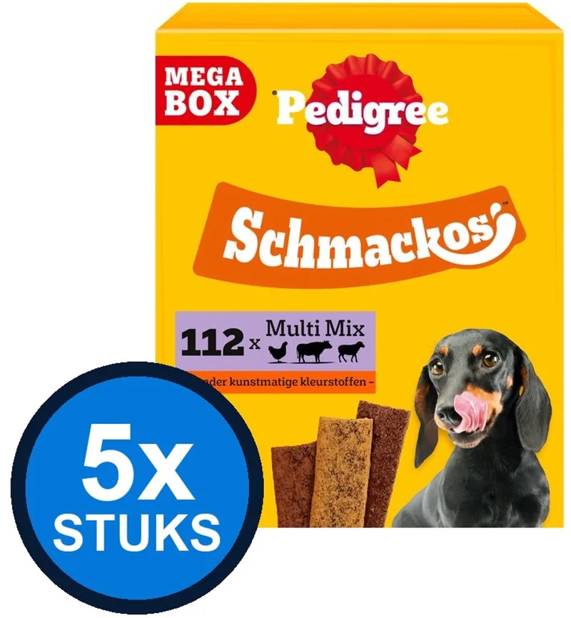 5x Pedigree - Schmackos Megabox - Hondensnacks - 790 g by Pedigree – product photo