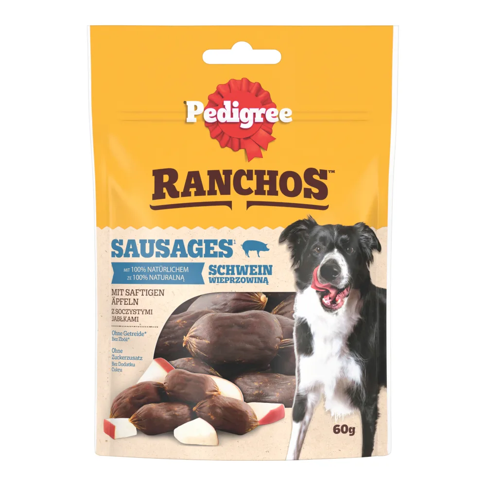 60g Pedigree Ranchos worstjes varkensvlees & appel hondensnacks by Pedigree – product photo