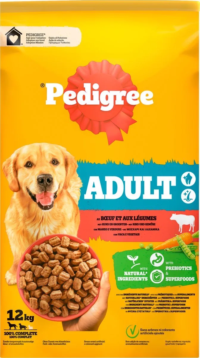 Adult - Droogvoer Hondenbrokken - Rund - 12kg by Pedigree – product photo