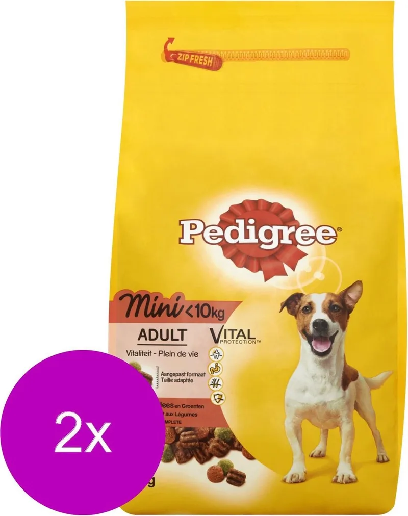 Adult Mini Hondenvoer - 2 St à 1.5 kg by Pedigree – product photo
