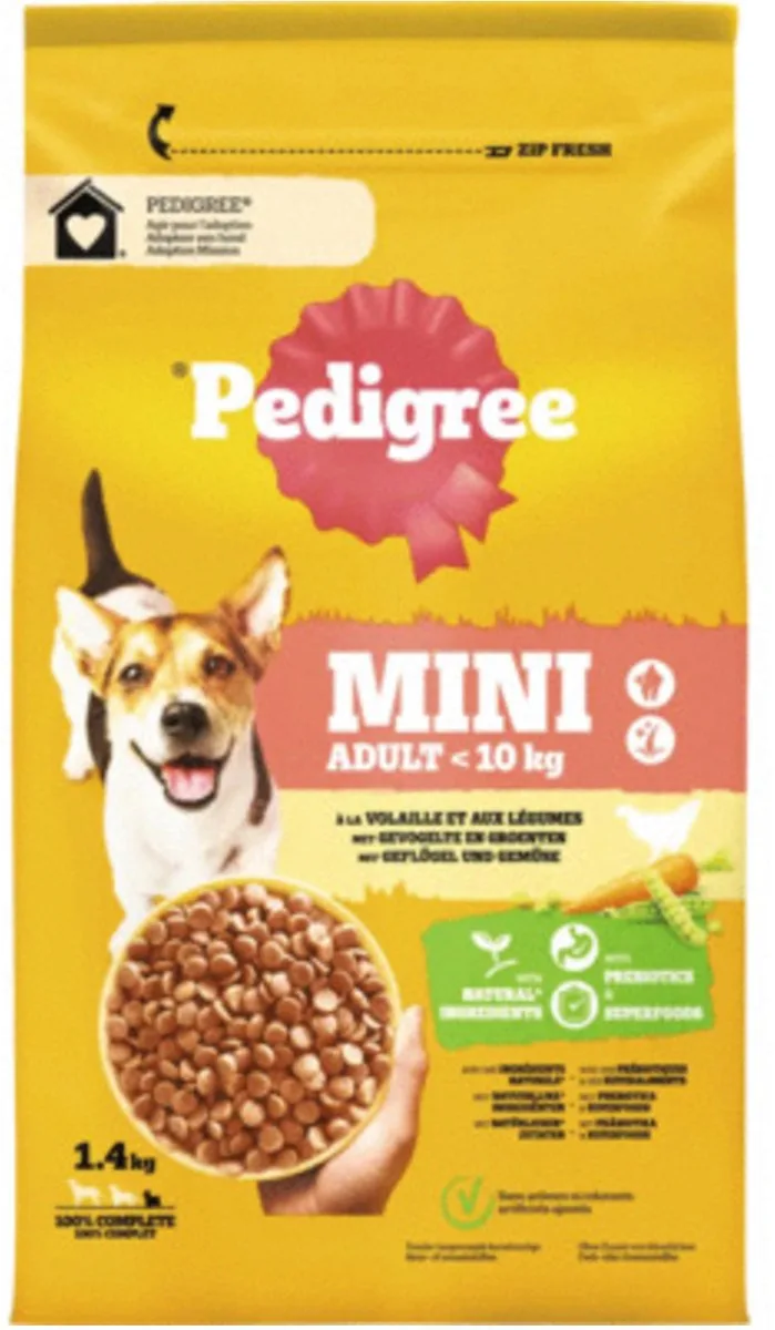 Adult Mini - Hondenvoer - Gevogelte Groente 1.4 kg by Pedigree – product photo