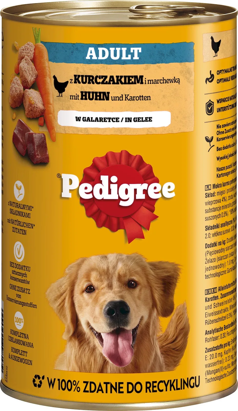 Cuisine in Sauce mit Huhn und Karotten - 1.200 g von Pedigree – Produktfoto