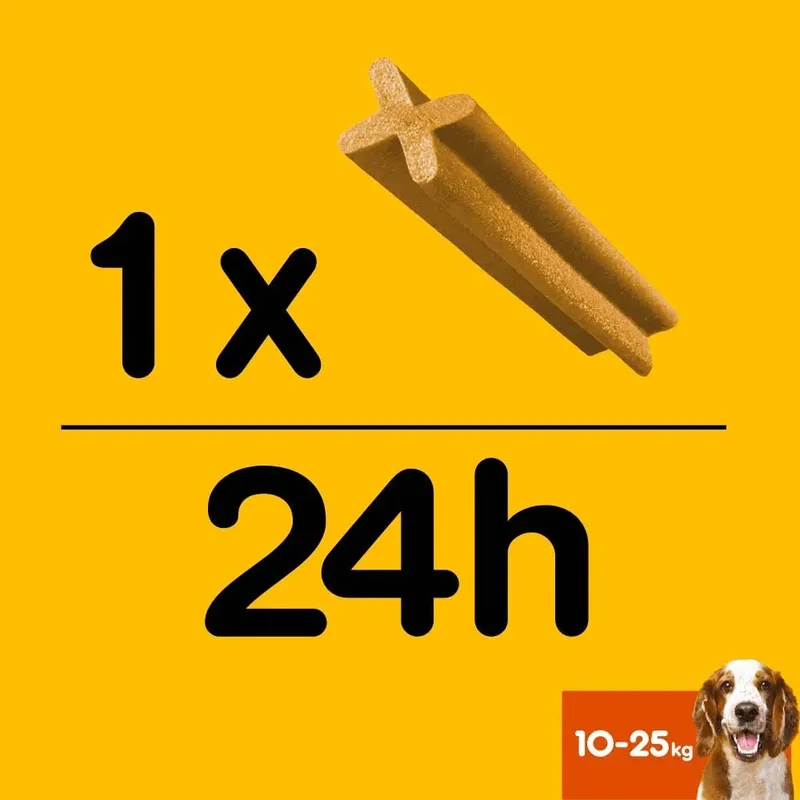 Dentastix 28 4x440g 5-10kg Tussendoortje de Pedigree – photo produit 2 sur 5