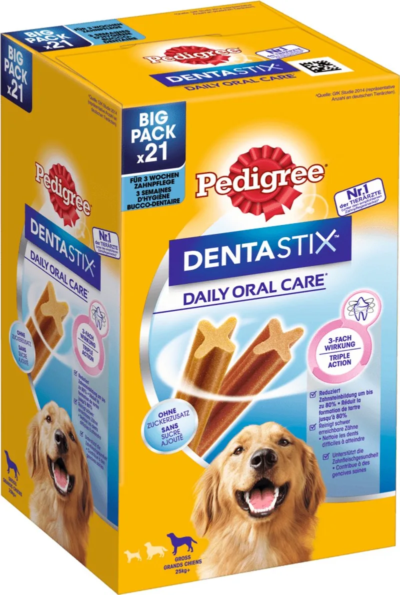 DentaStix Care grote hond - pak van 4 á 21 stuks de Pedigree – photo produit