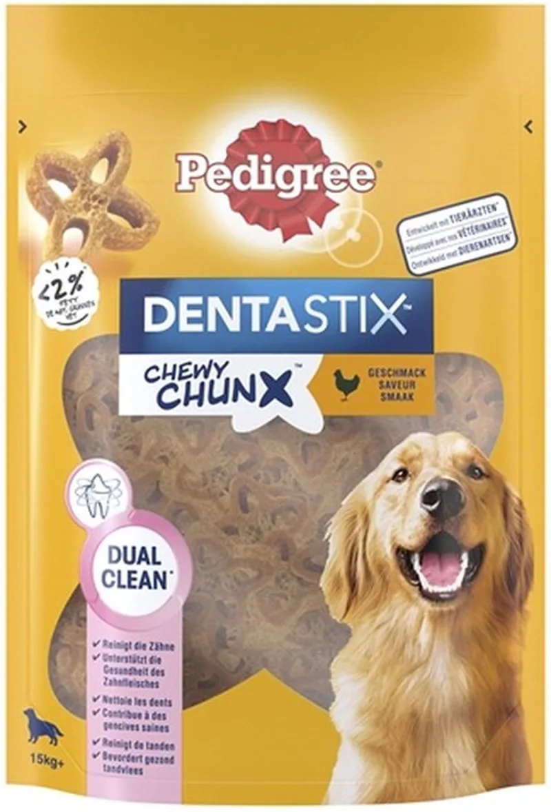 Dentastix Chewy Chunx Hondensnacks Maxi - Kip - 5 x 68 gram de Pedigree – photo produit
