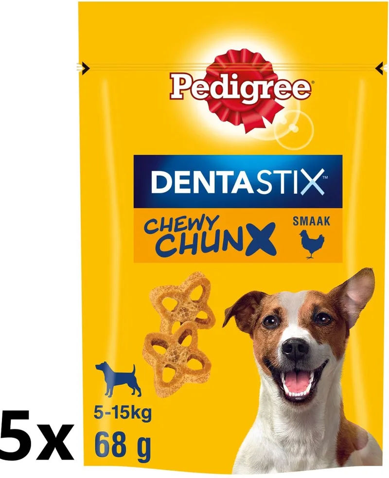 Dentastix - Chewy Chunx Mini - Hondensnacks - Kip - 5x68g von Pedigree – Produktfoto