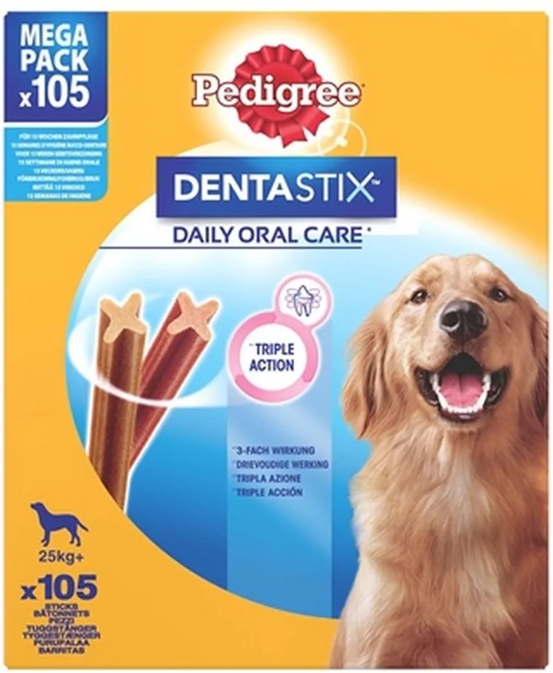 Dentastix Gebitsverzorgende Hondensnacks Maxi - 105 stuks de Pedigree – photo produit