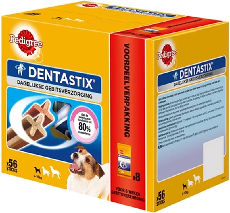 Dentastix Gebitsverzorgende Hondensnacks Mini - 56 stuks van Pedigree – productfoto