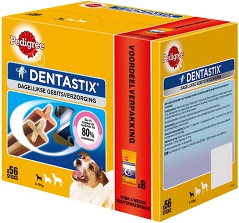 Dentastix Gebitsverzorgende Hondensnacks Mini - 56 stuks van Pedigree – productfoto