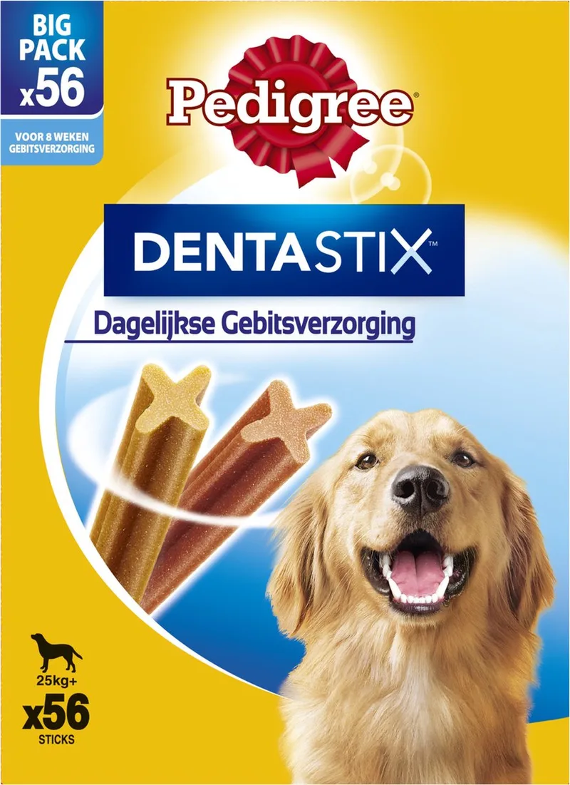 Dentastix - Grote Hond - Gebitsverzorging - 56 Kauwsnacks by Pedigree – product photo
