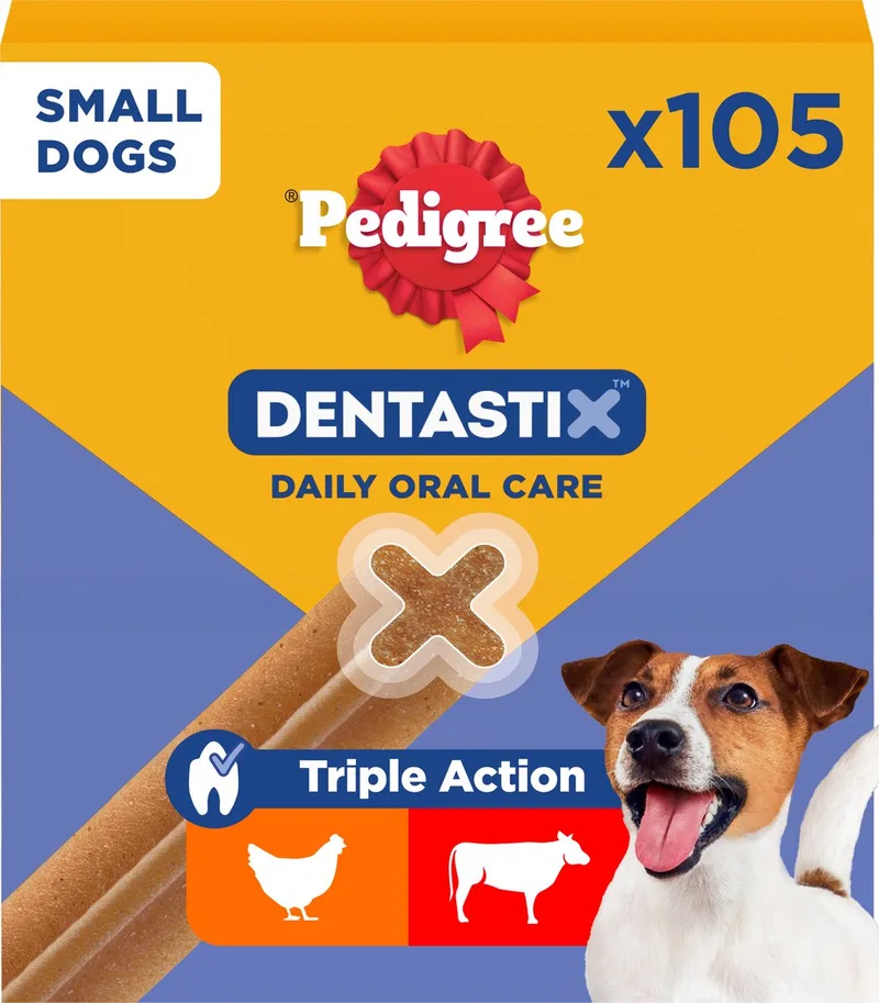 Dentastix - Kleine Hond - Gebitsverzorging - 105 Kauwsnacks by Pedigree – product photo