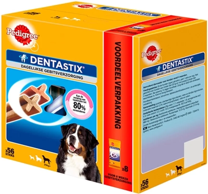 dentastix maxi voordeelverpakking - 56 st 2160 gr - 1 stuks by Pedigree – product photo