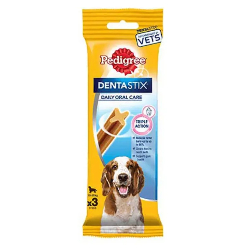 Dentastix Medium Rundvlees Kip Volwassen Hondenvoer 180 G de Pedigree – photo produit