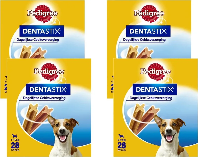 Dentastix Mini Hond Multipack - Gebitsverzorgende Hondensnack - 4 x 28 stuks de Pedigree – photo produit