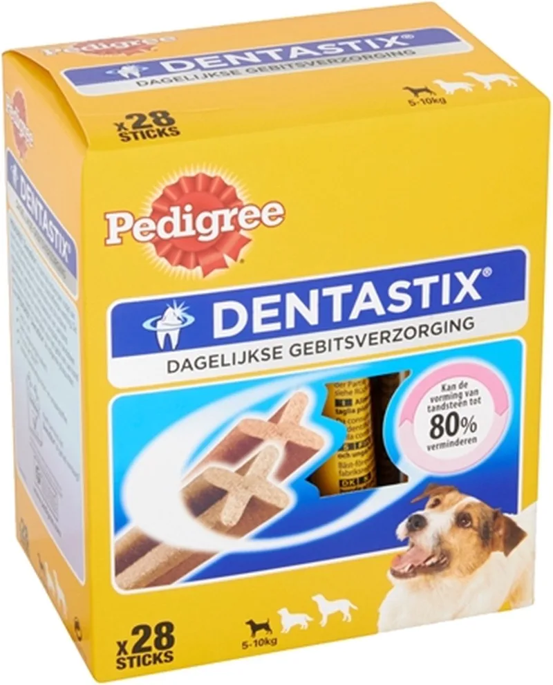 Dentastix Mini Hond Multipack - Gebitsverzorgende Hondensnack - 4 x 7 stuks van Pedigree – productfoto
