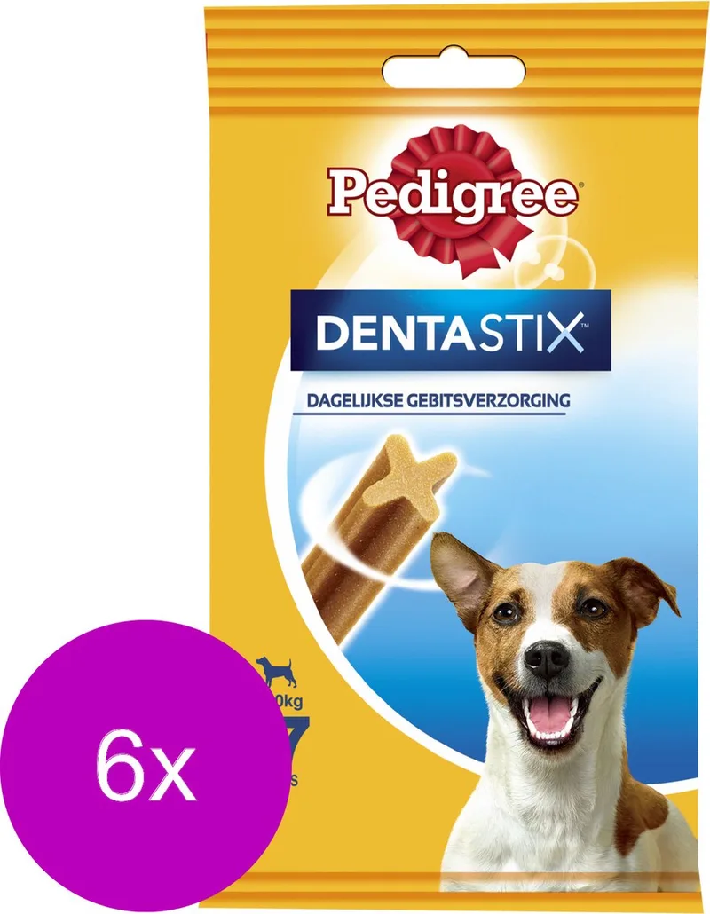 Dentastix Mini Hond Multipack - Gebitsverzorgende Hondensnack - 6 x 7 stuks by Pedigree – product photo
