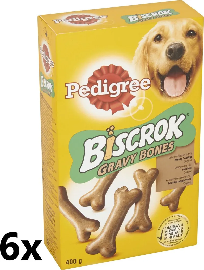 Gravy Bones - Hondensnacks - Saus - 6x400g fra Pedigree – produktbillede
