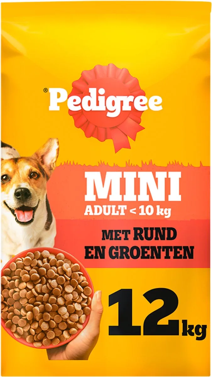 Hondenbrokken - Adult Mini - Rund en Groenten - 12kg by Pedigree – product photo