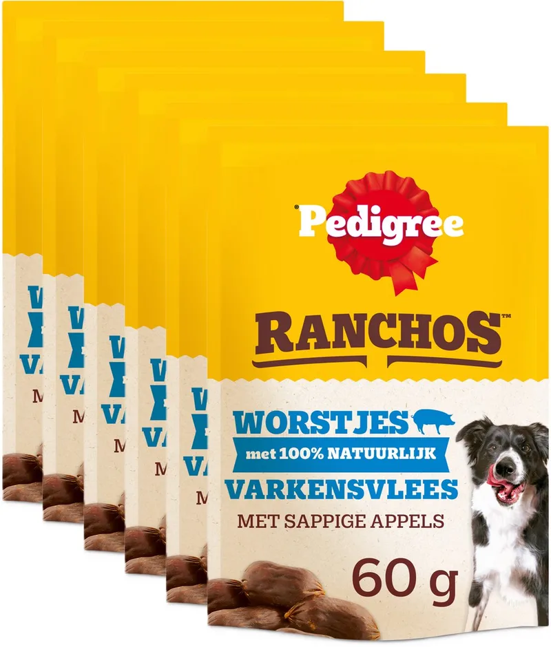 Hondensnacks - Ranchos Sausages - 7x70g von Pedigree – Produktfoto