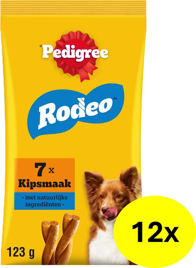 Hondensnacks - Rodeo - Kip - 12x7 stuks de Pedigree – photo produit