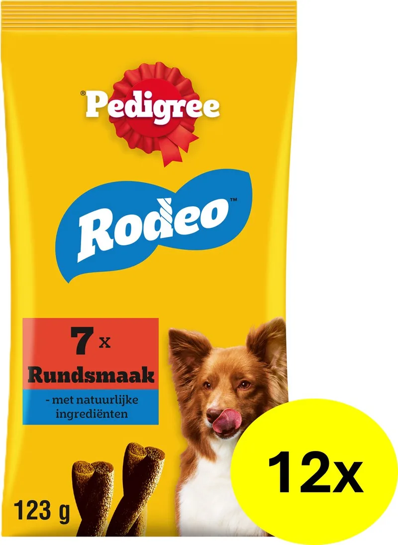 Hondensnacks - Rodeo - Rund - 12x7 stuks fra Pedigree – produktbillede