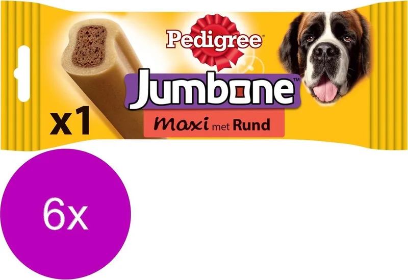 Jumbone Maxi - Hondensnacks - 6 x Calcium by Pedigree – product photo