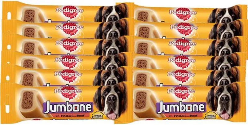 Jumbone Maxi - Rund - 12 x 180g - Hondensnack - Voordeelverpakking von Pedigree – Produktfoto